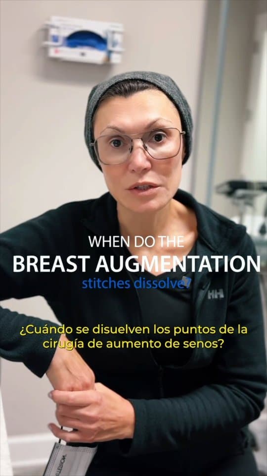 When do the stitches go away after breast surgery? ✨ Dr. Karlinsky explains.

💬 Send your questions