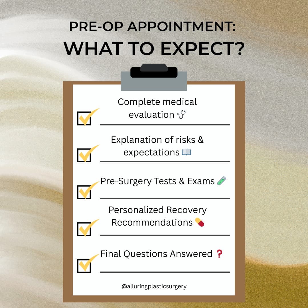 All set for your pre-op appointment? ✔️ Here’s a checklist of what to expect so you’re fully prepare