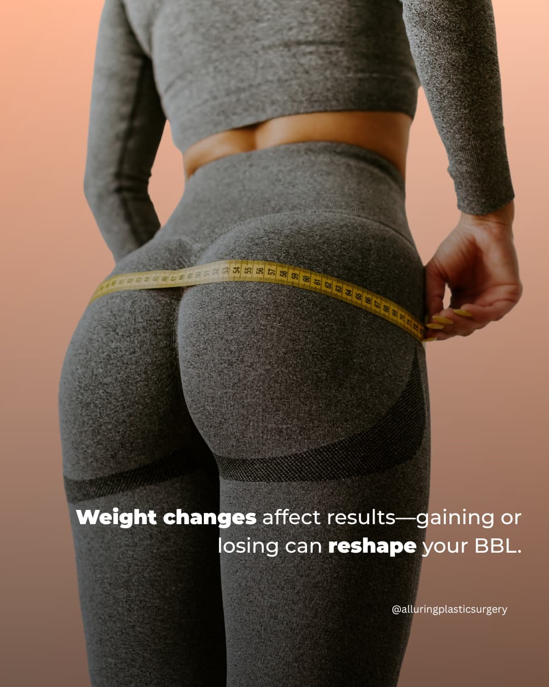 Your BBL results can be influenced by weight changes! ⚖️ 

Whether you're gaining or losing weight, 