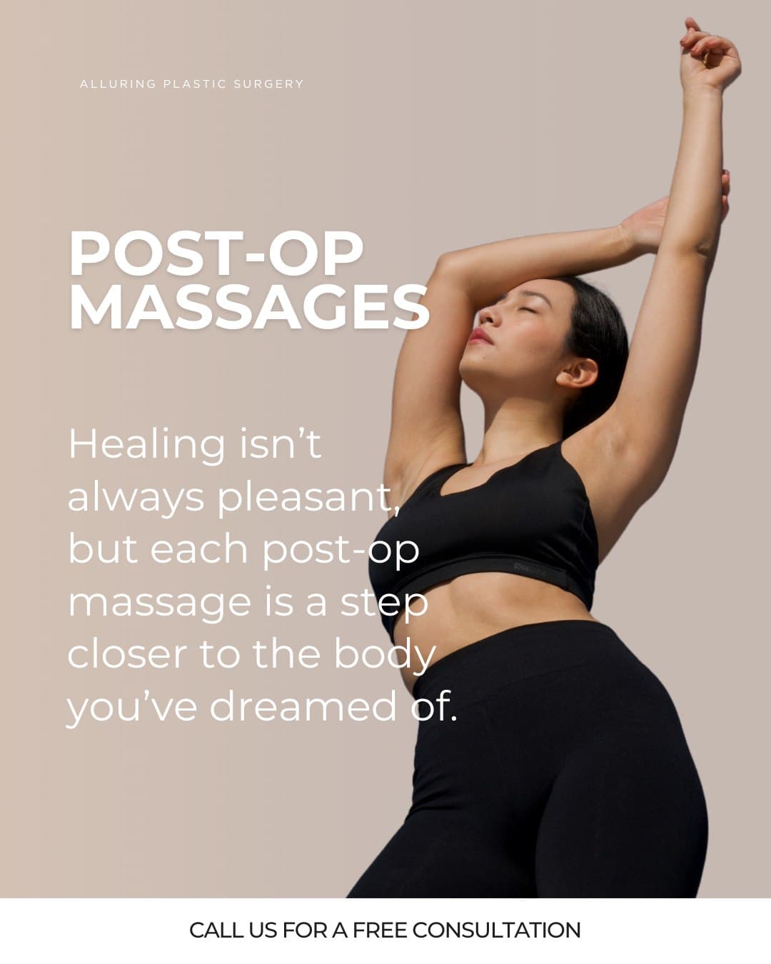 Post-op massages are an essential part of your recovery after plastic surgery. 

They help:
✅ Reduce