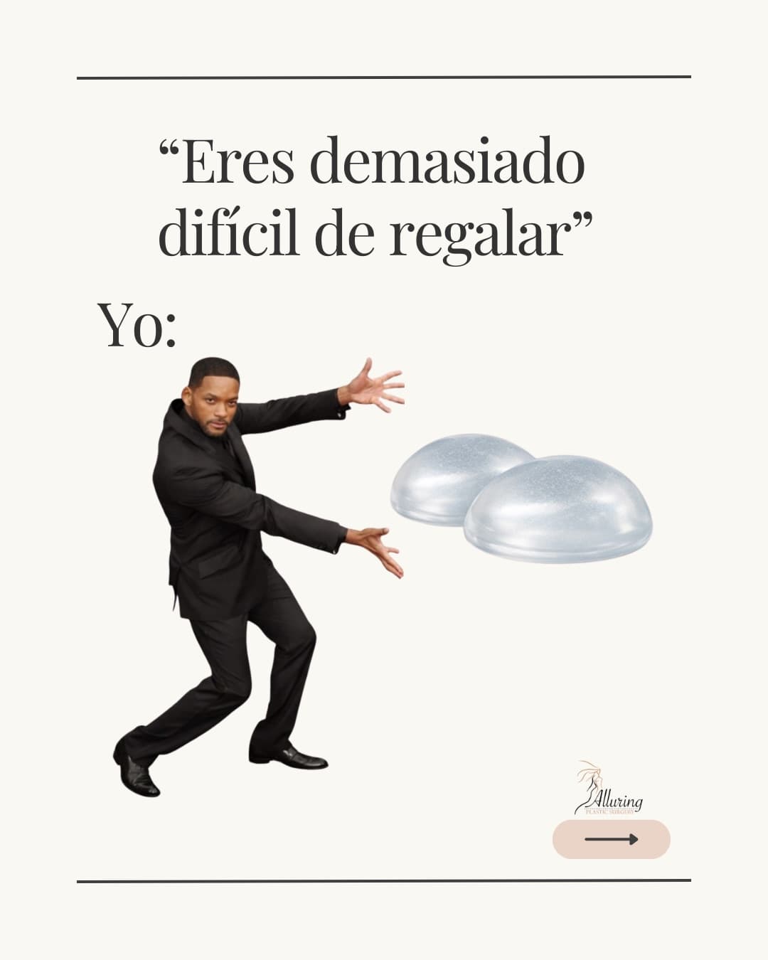 No, cariño… difícil no somos.
Para que no haya confusión, aquí va la lista oficial:
🤍 Breast augmen