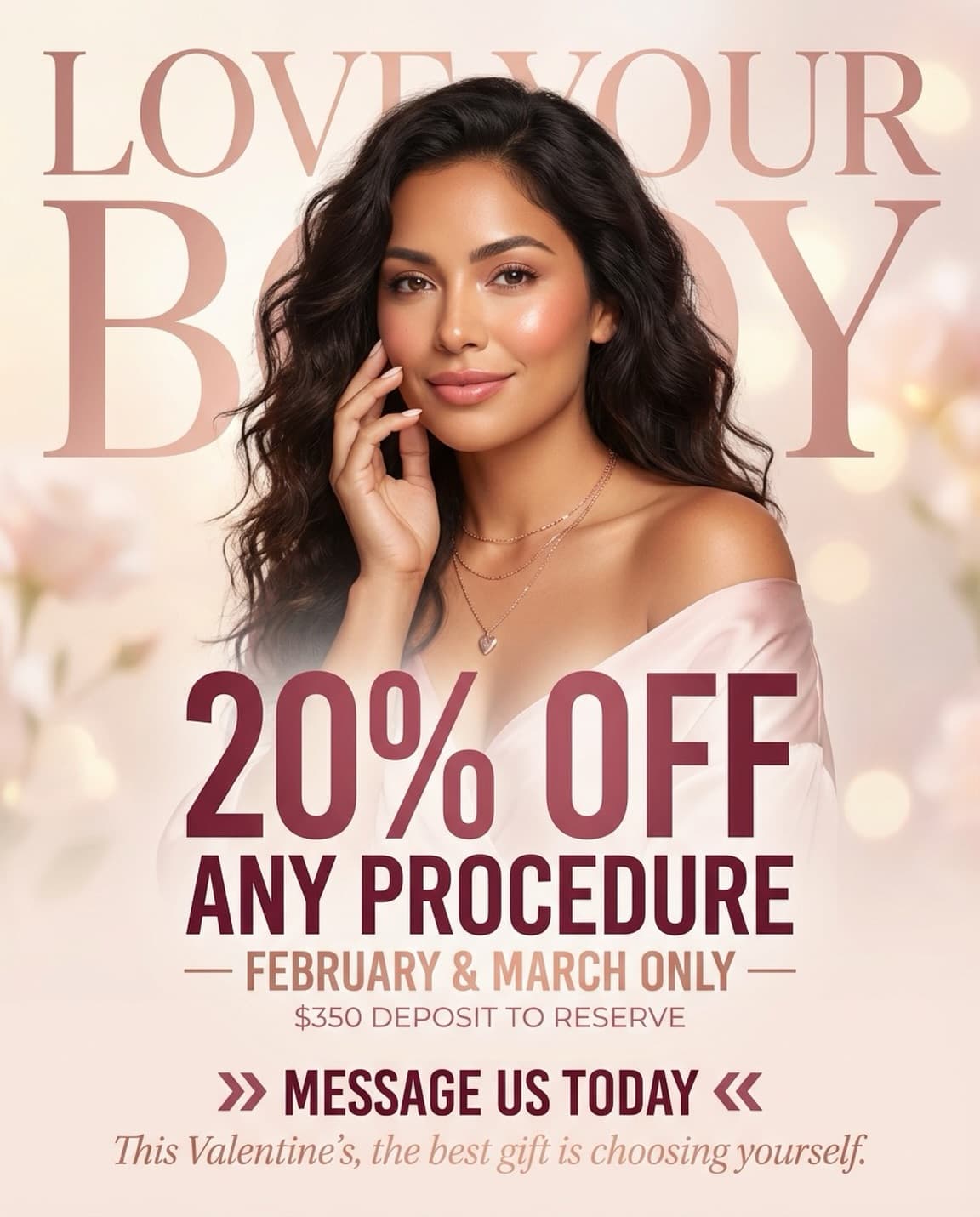 Valentine’s is almost here 💘 and we have something special for you.

Get 20% OFF all procedures for