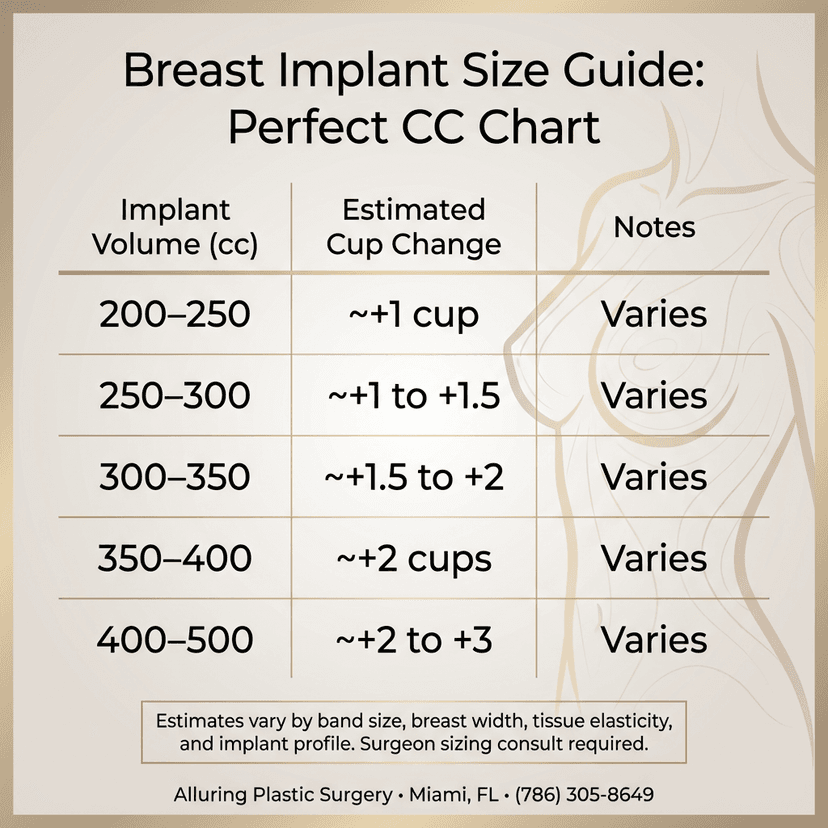 Breast Implant Size Guide Perfect CC Chart Alluring Plastic Surgery breast-implant-size-guide-perfect-cc-chart-alluring-plastic-surgery